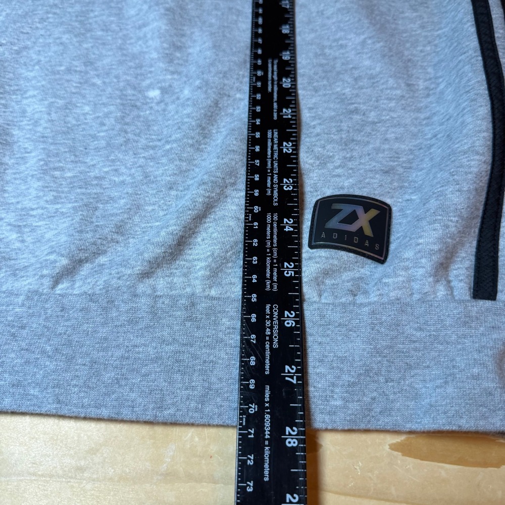 Adidas Originals ZX Colorblock Sweatshirt Mens Large Grey White Black Pullover - Picture 3 of 8